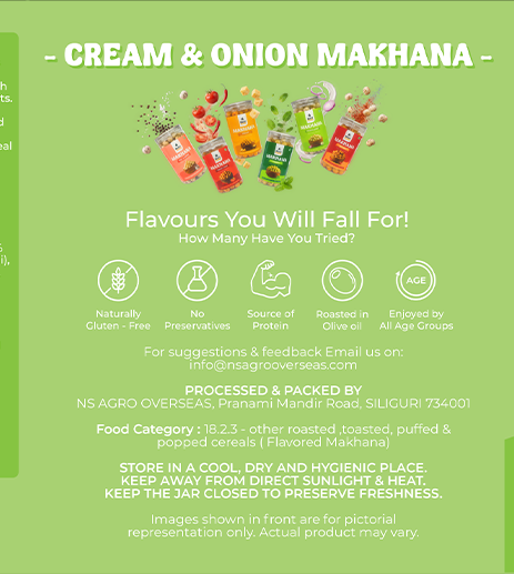 Cream & Onion Makhana thumbnail 5