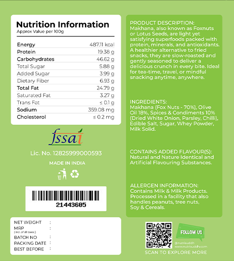 Cream & Onion Makhana thumbnail 4